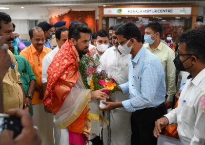 Shri. Anurag Thakur Ji, Hon. Minister, Youth Affairs and Sports, Government of India with Regional Director